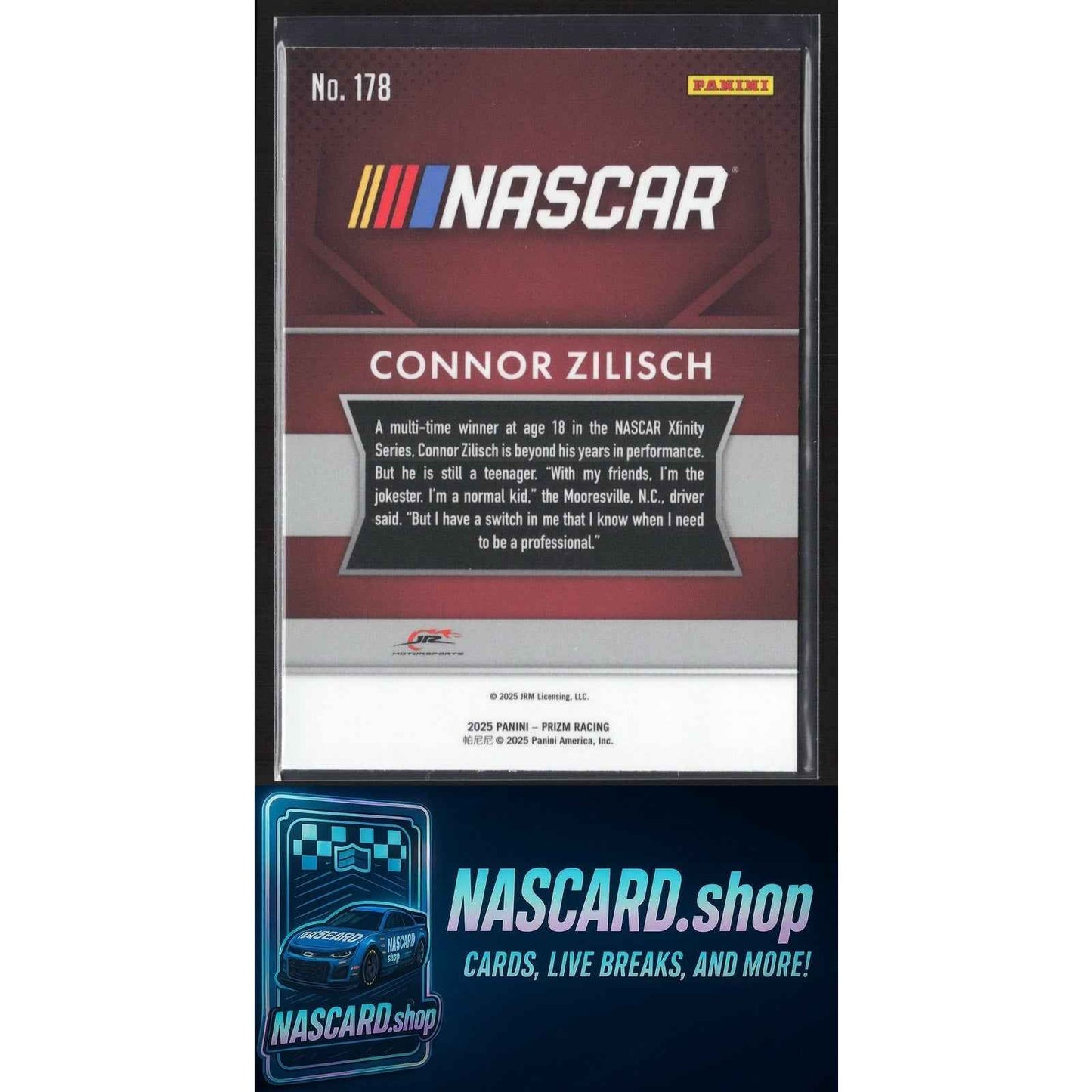 2025 Panini Prizm Throwback #178 Connor Zilisch RC