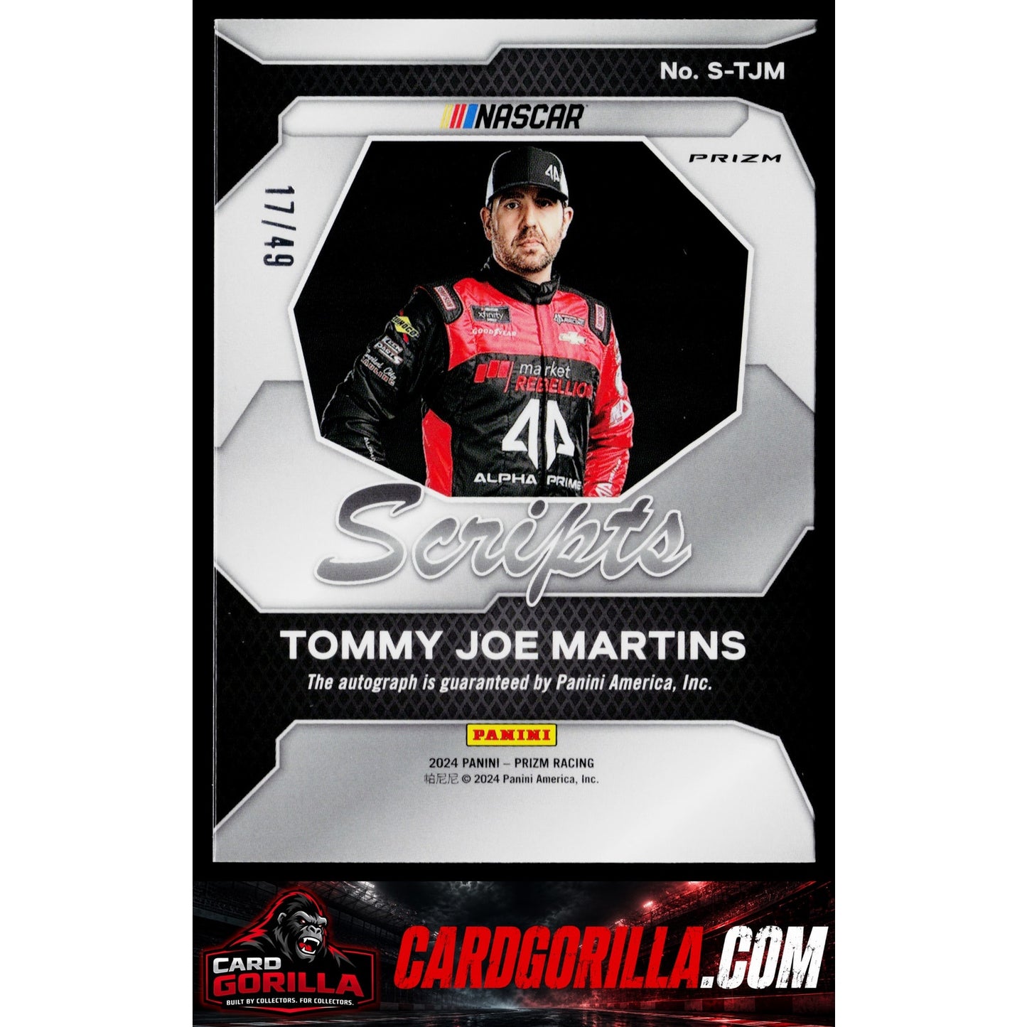 2024 Panini Prizm #S-TJM Tommy Joe Martins Scripts Blue #/49