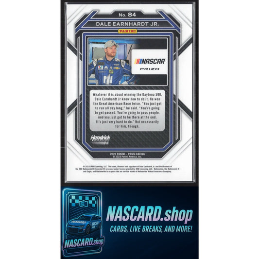 2023 Panini Prizm #84 Dale Earnhardt Jr Zebra Prizm