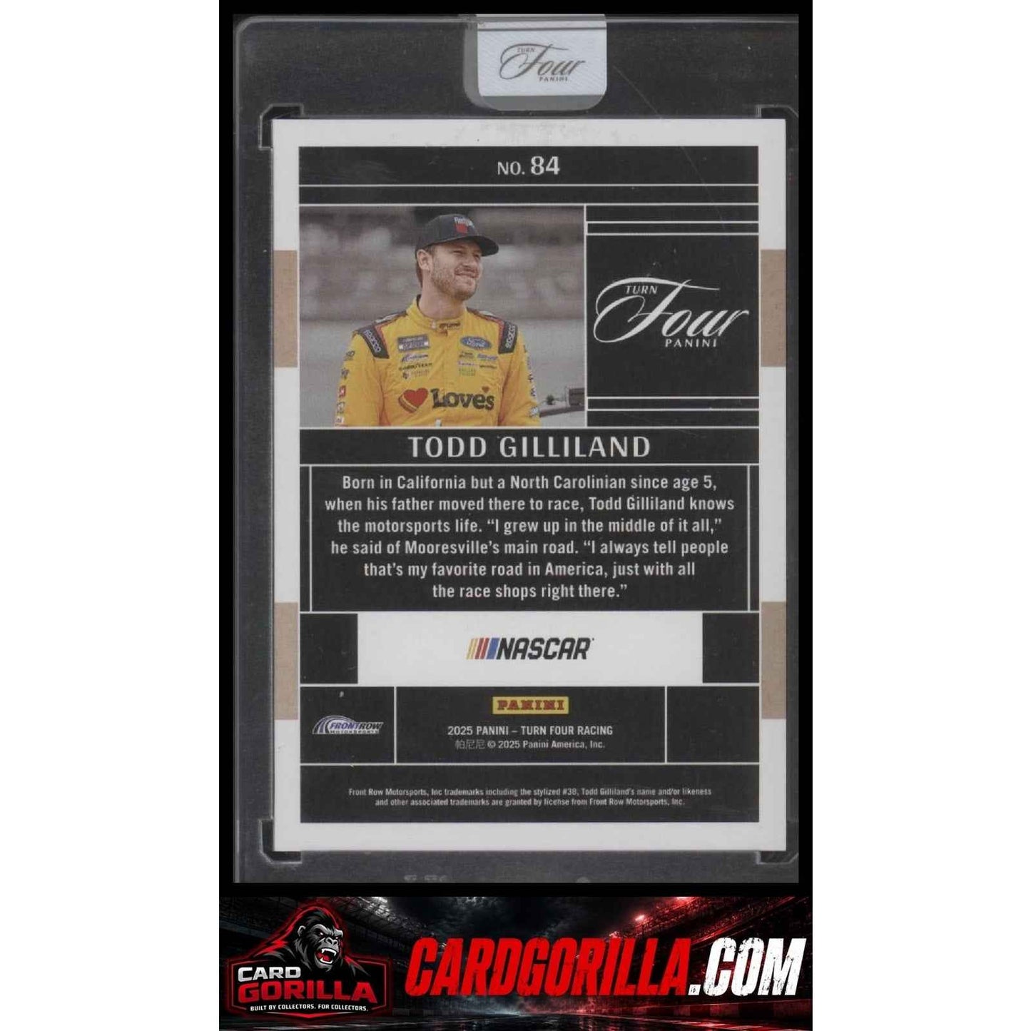 2025 Panini Turn Four #84 Todd Gilliland #/75