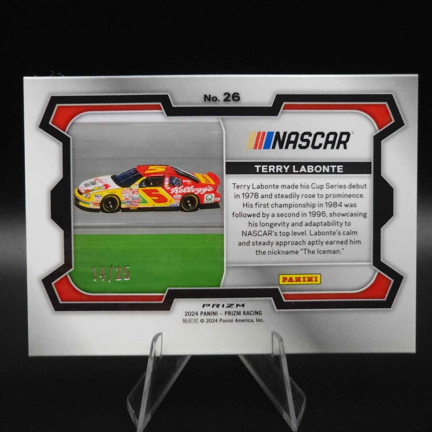 2024 Panini Prizm Racing Rides Mojo Prizm #26 Terry Labonte /25 - NASCARD.shop