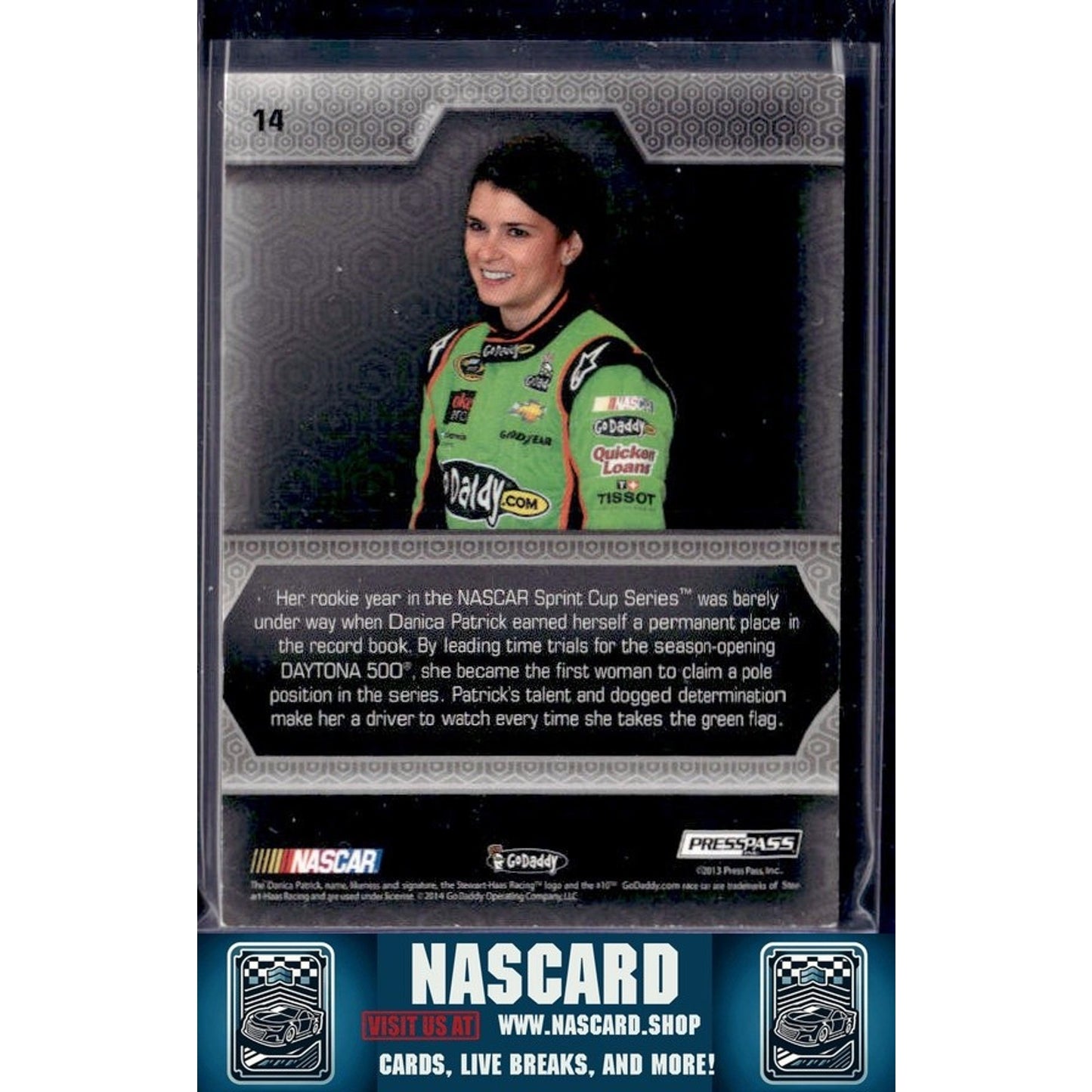2013 Press Pass Five Star #14 Danica Patrick #1/5 - NASCARD.shop