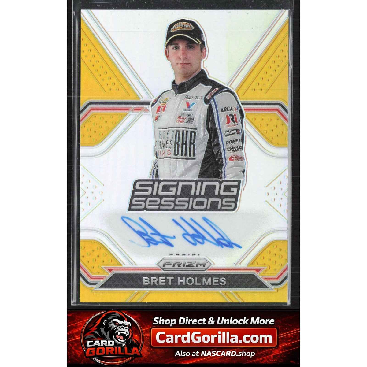 2021 Panini Prizm #S-BH Bret Holmes Signing Sessions Gold Prizm #/10