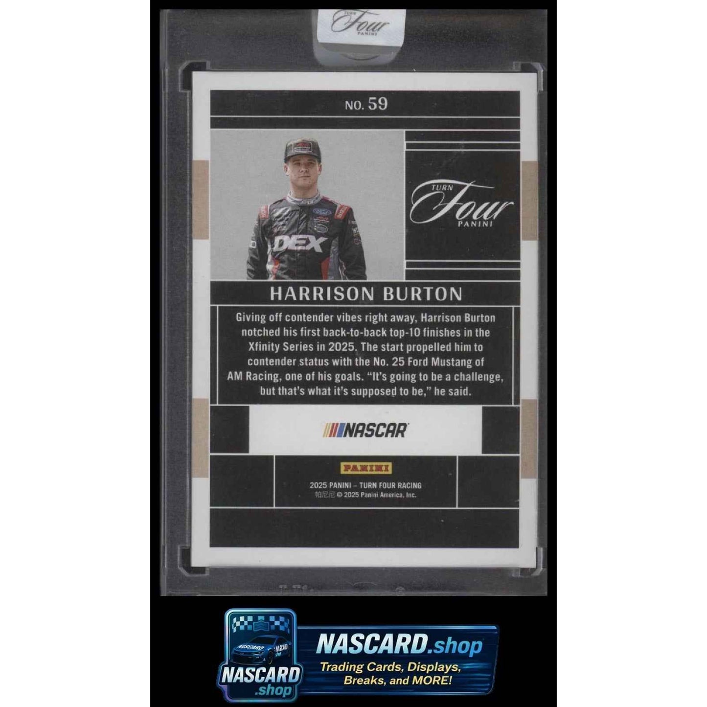 2025 Panini Turn Four #59 Harrison Burton #/75