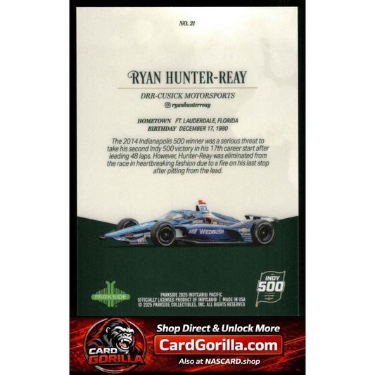 2025 Parkside Indy 500 Pacific #21 Ryan Hunter-Reay Red V2
