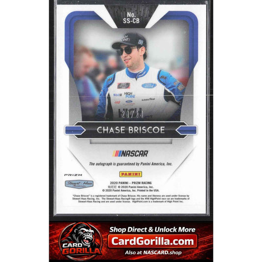 2020 Panini Prizm #SS-CB Chase Briscoe Signing Sessions Rainbow Prizm #/24