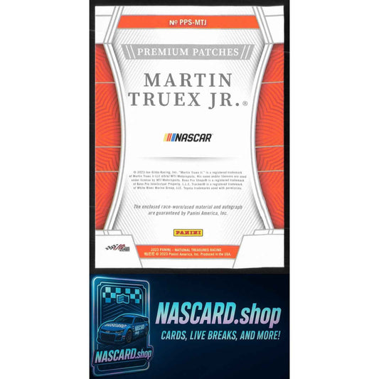 2023 Panini National Treasures Martin Truex Jr Premium Patches Stars Stripes /10