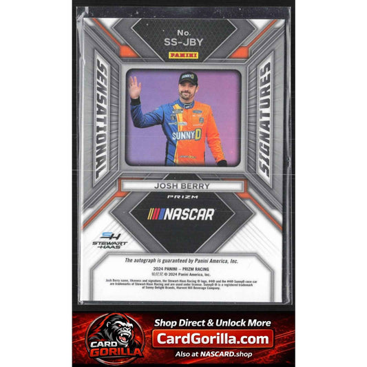 2024 Panini Prizm #SS-JBY Josh Berry Sensational Signatures