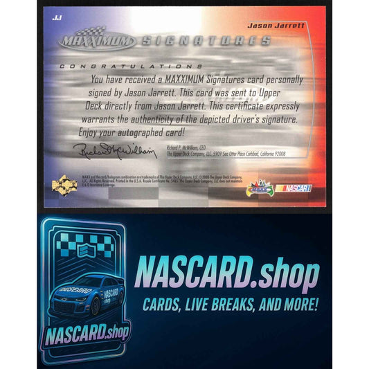 2000 Maxximum #JJ Jason Jarrett Signatures