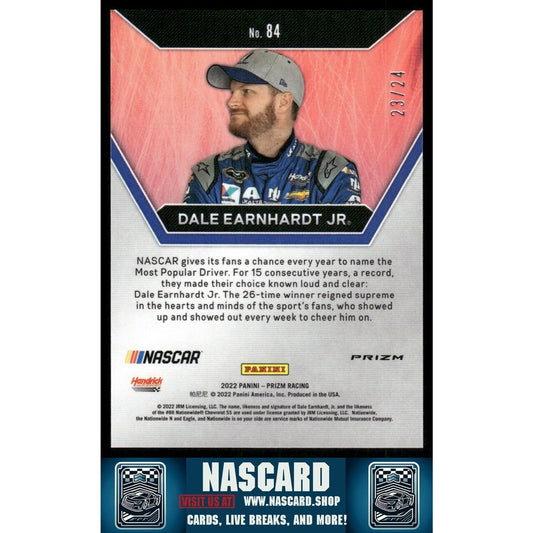 2022 Panini Prizm - Icons Rainbow Prizm Dale Earnhardt Jr. #84 /24 - NASCARD.shop