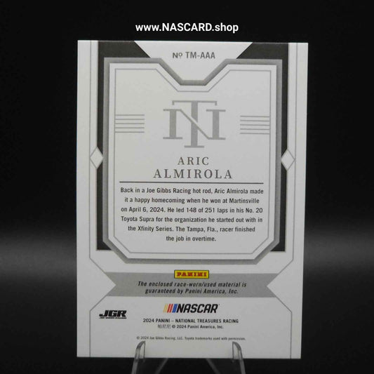 2024 Panini National Treasures Timeline Materials Aric Almirola /99 - NASCARD.shop