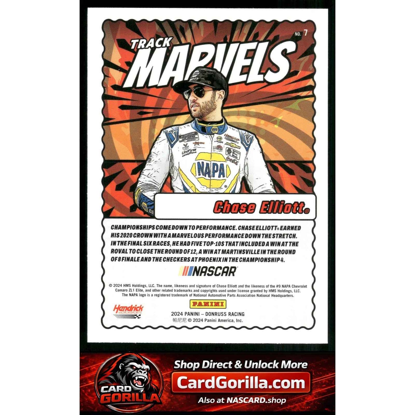 2024 Donruss #7 Chase Elliott Track Marvels