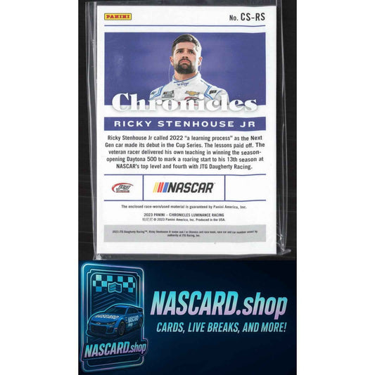 2023 Panini Chronicles #CS-RS Ricky Stenhouse Jr. Chronicles Swatches