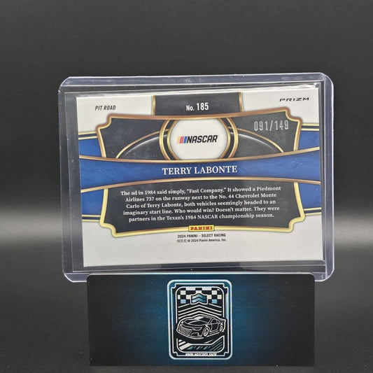 2024 Panini Select - Pit Road Red and Blue Prizm #185 Terry Labonte /149 - NASCARD.shop
