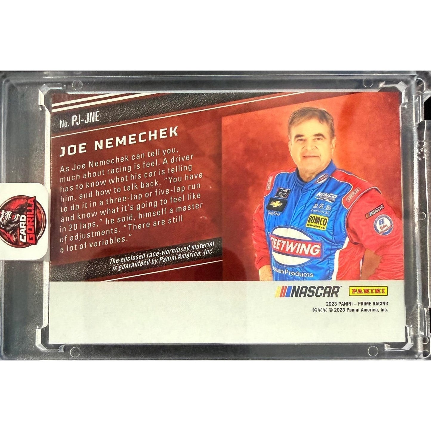 2023 Panini Prime Joe Nemechek Prime Jumbo K-Mart Patch #1/1