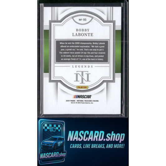 2024 Panini National Treasures #95 Bobby Labonte Holo Silver #/25