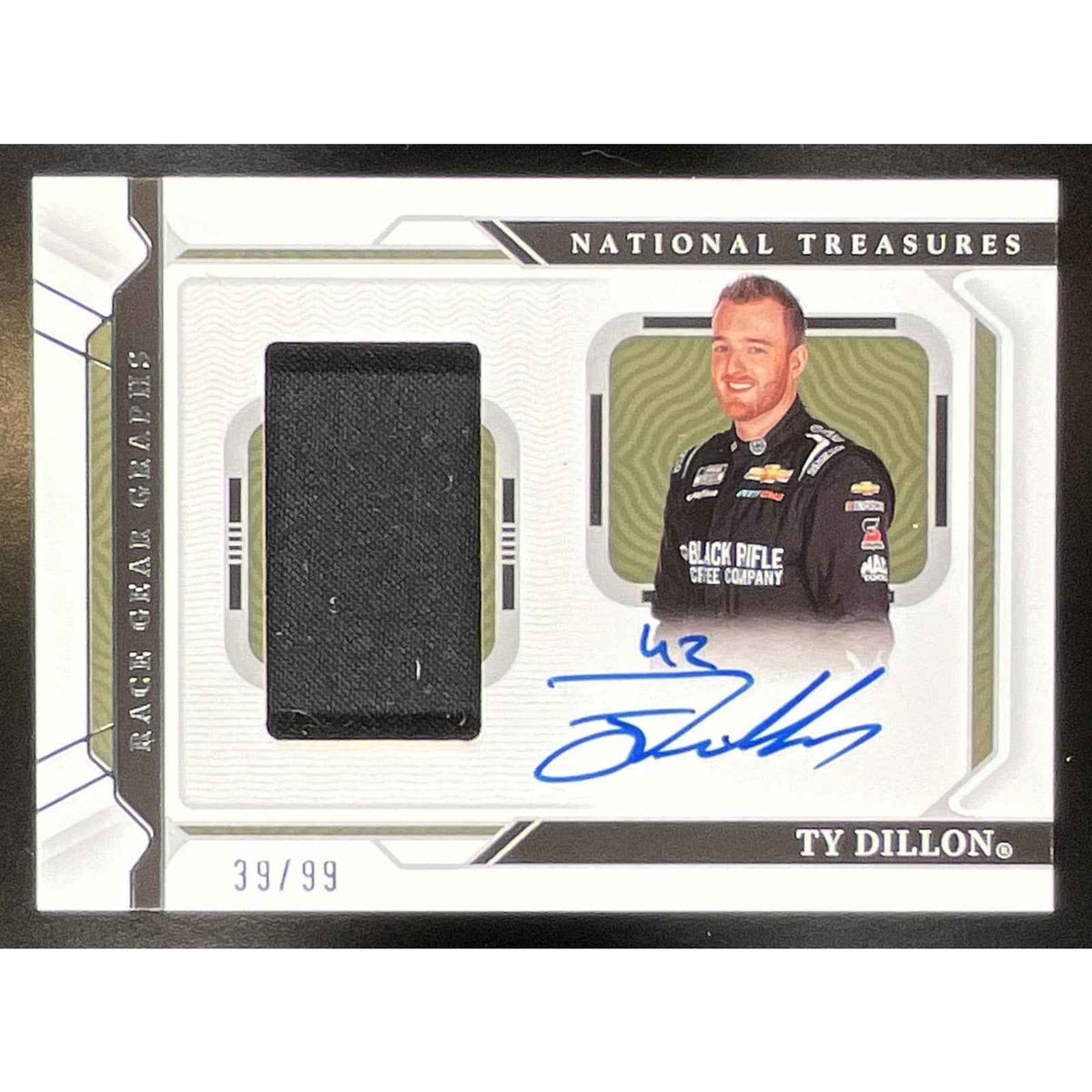 2020 Panini National Treasures Ty Dillon #FS-TD Firesuit Signatures /99 Auto