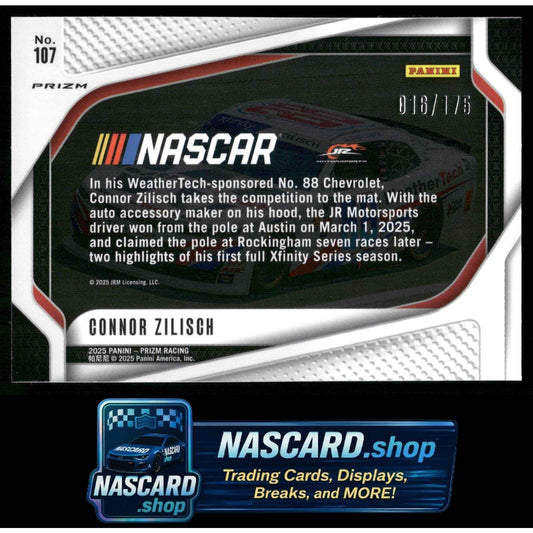 2025 Panini Prizm #107 Connor Zilisch Red Power #/175