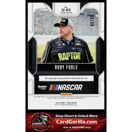 2025 Panini Prizm #SS-RFG Rudy Fugle Sensational Signatures Red #/99
