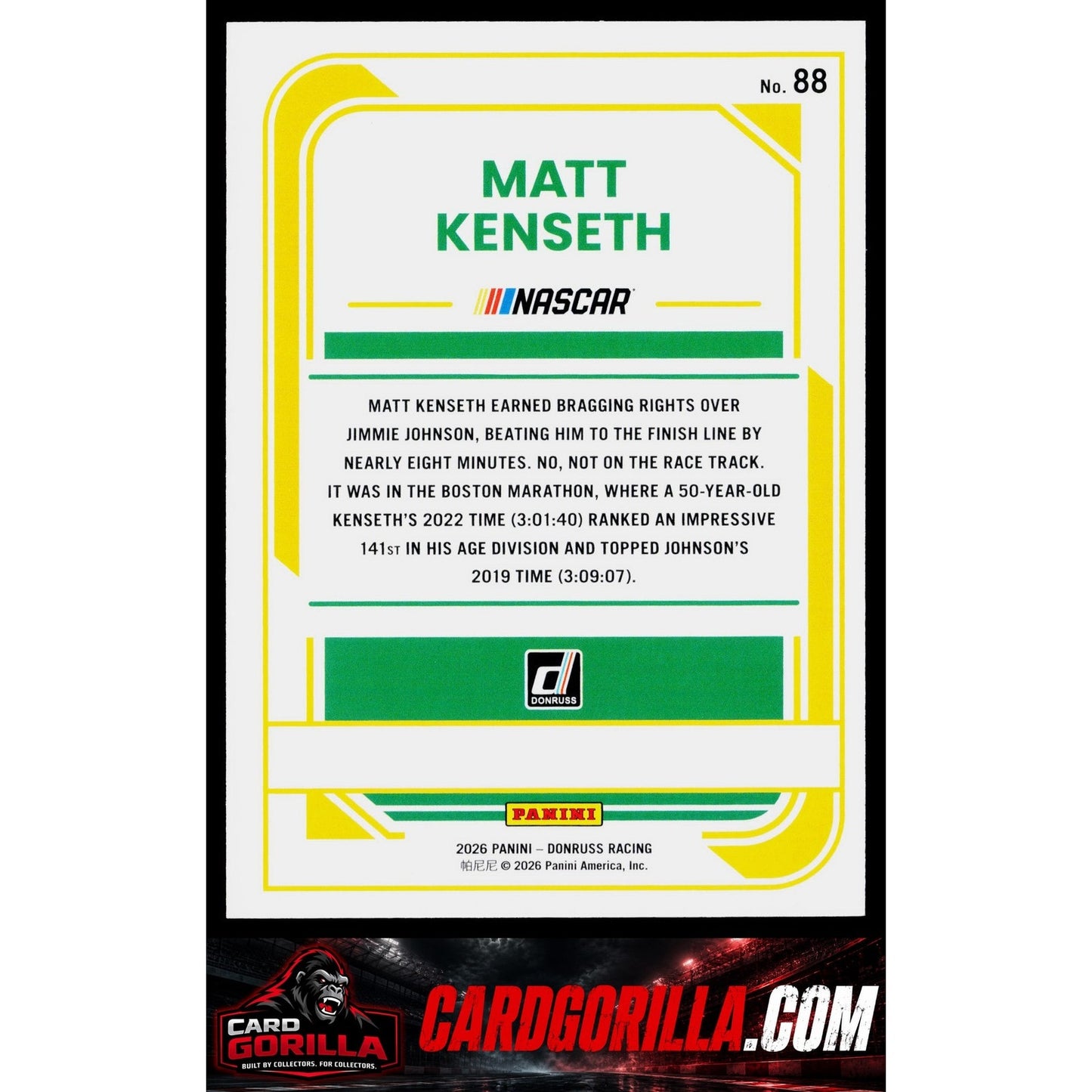 2026 Donruss #88 Matt Kenseth Purple #/99