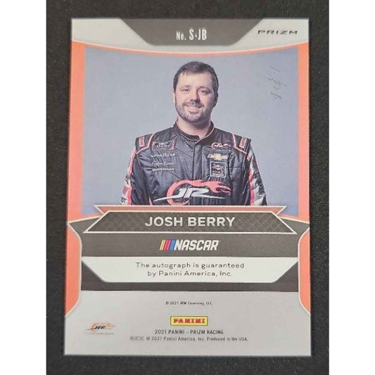 2021 Panini Prizm Josh Berry #S-JB Signing Sessions Gold Vinyl 1/1 RC
