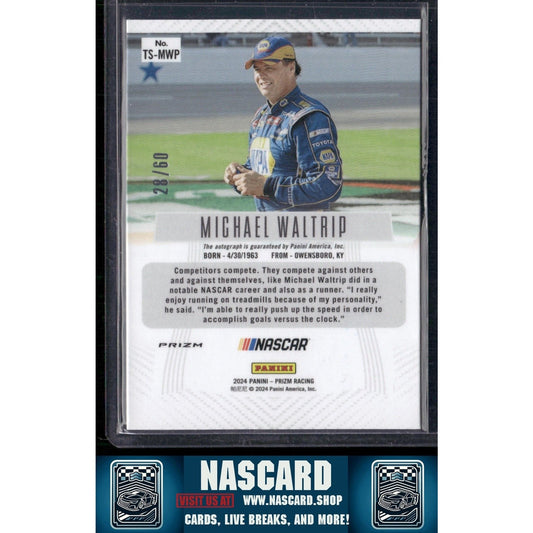 2024 Panini Prizm #TS-MWP Michael Waltrip Throwback Signatures Red - NASCARD.shop