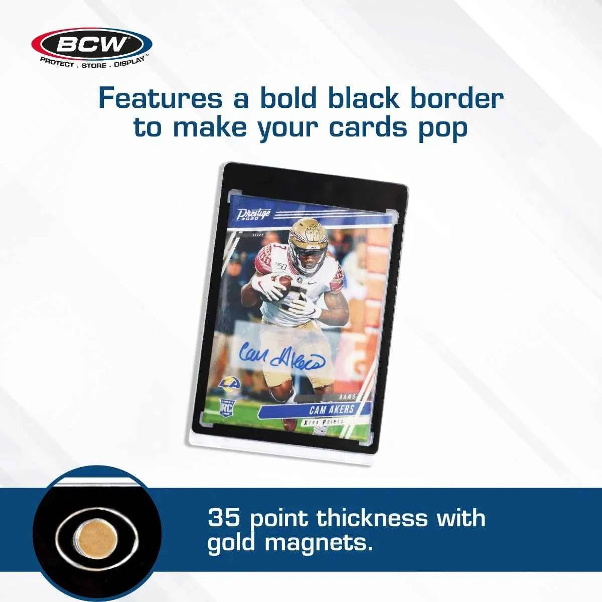 BCW Magnetic Card Holder - 35 PT Black Border