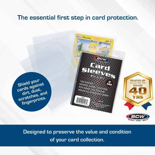 BCW Standard Card Sleeves (100 Pack)