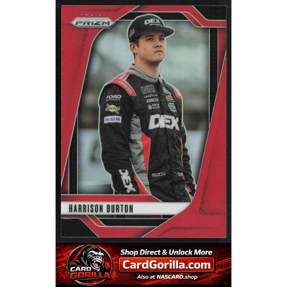 2025 Panini Prizm #67 Harrison Burton Red #/249