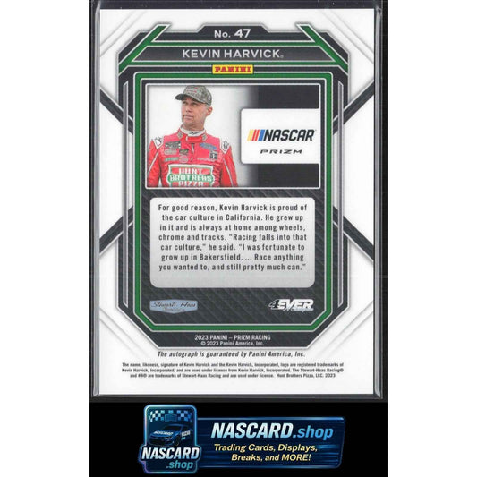 2023 Panini Prizm #47 Kevin Harvick Silver Prizm Signatures