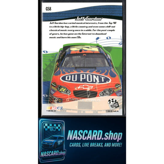 2005 Press Pass Optima #G58 Jeff Gordon Gold #24/100 - NASCARD.shop
