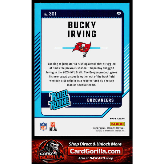 2024 Donruss #301 Bucky Irving