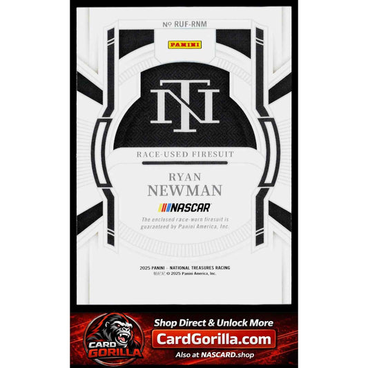2025 Panini National Treasures #RUF-RNM Ryan Newman Race Used Firesuit #/99