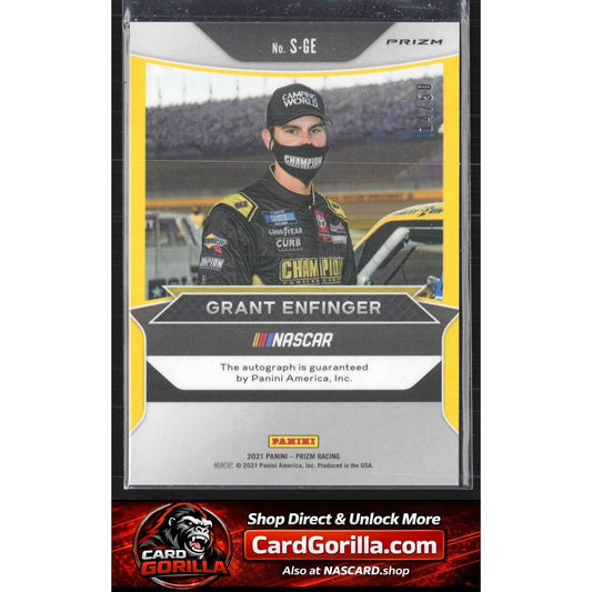 2021 Panini Prizm #S-GE Grant Enfinger Signing Sessions Pink Prizm #/50