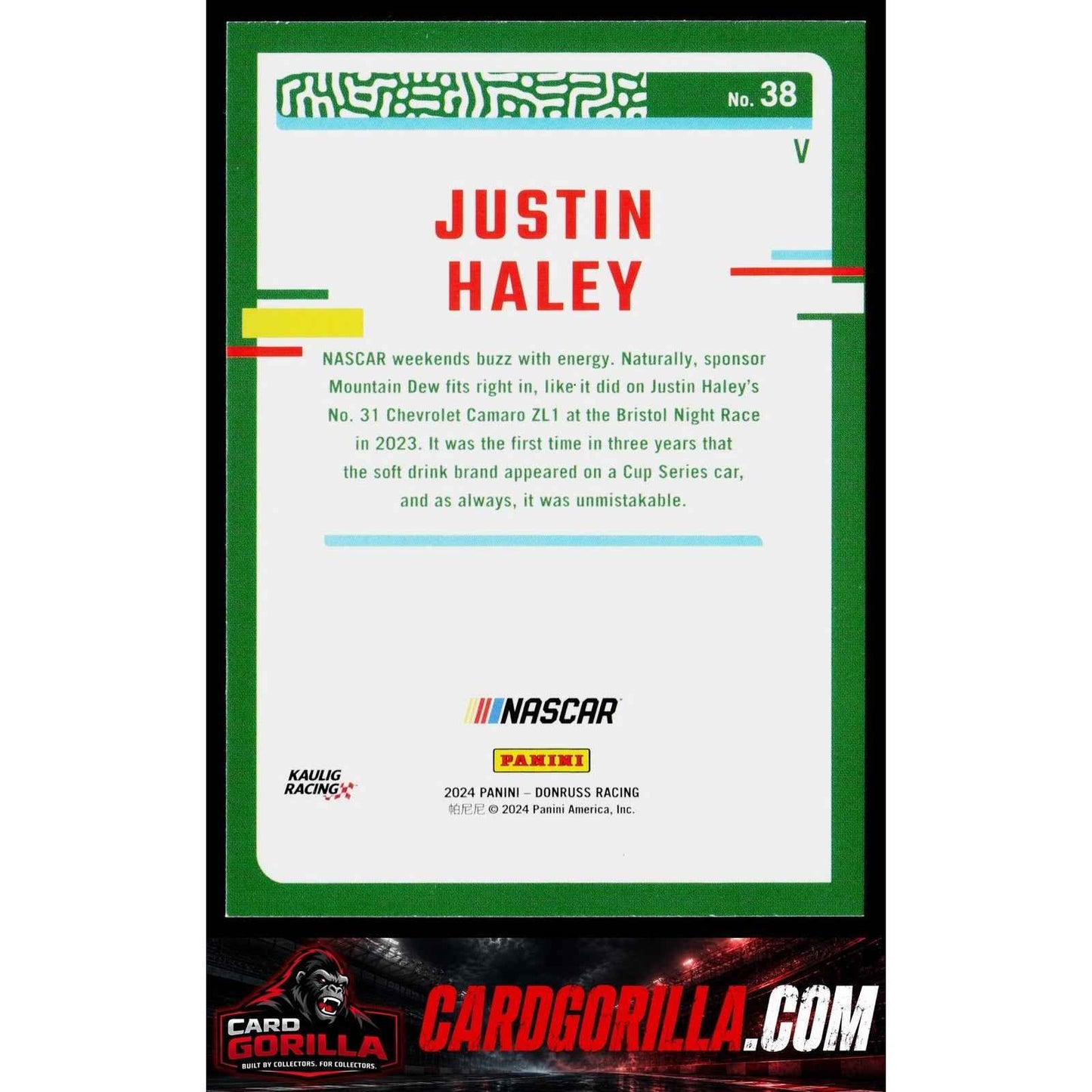 2024 Donruss #38b Justin Haley Variation