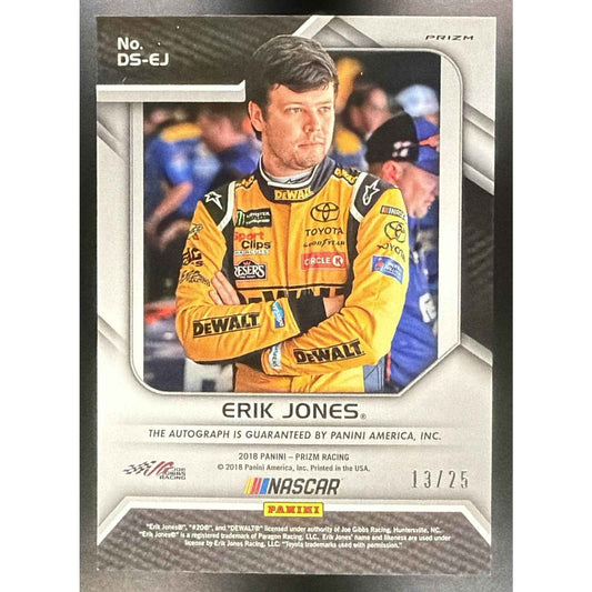 2018 Panini Prizm Erik Jones #DS-EJ Driver Signatures Red 13/25 Auto