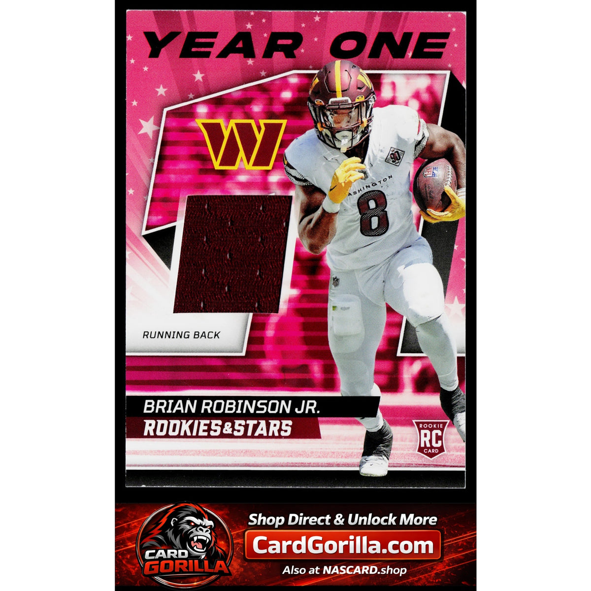 2022 Panini Rookies & Stars #YO-BR Brian Robinson Jr. Year One