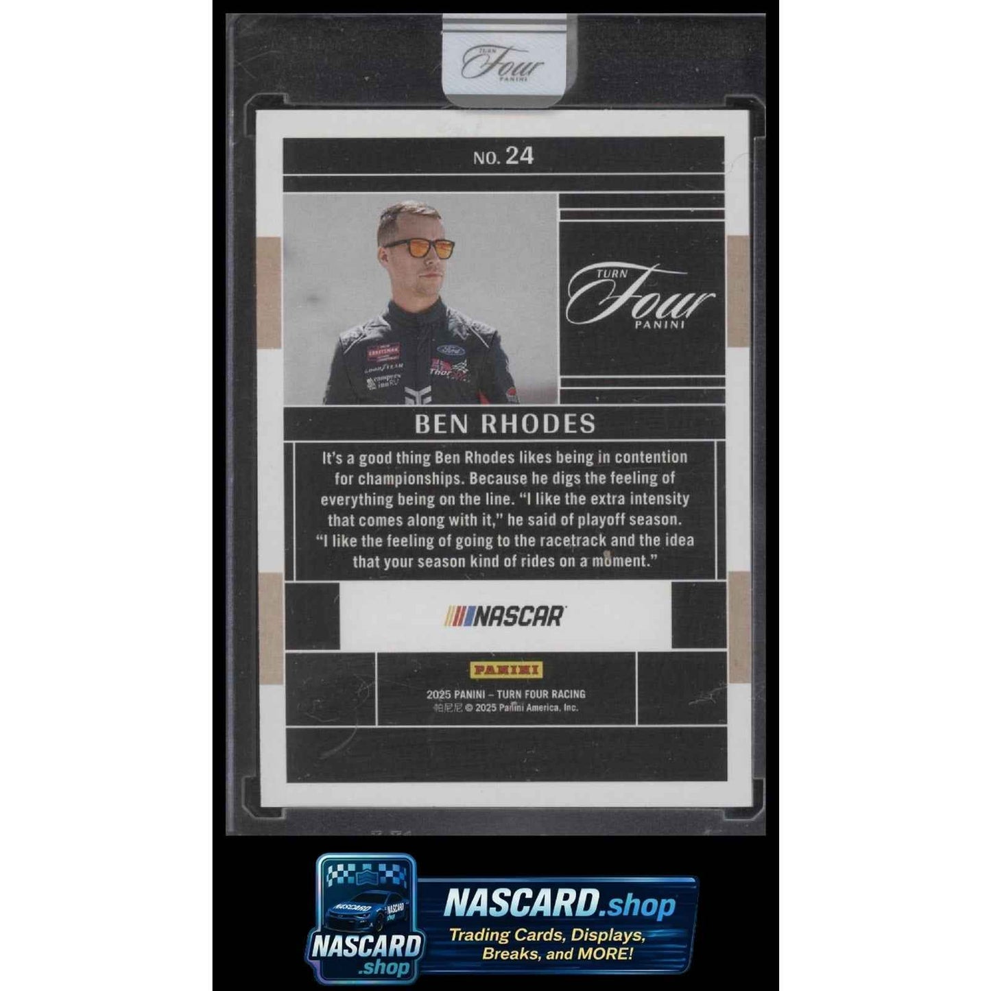 2025 Panini Turn Four #24 Ben Rhodes Red #/25