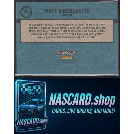 2024 Donruss #152 Matt DiBenedetto Artist Proof #/25