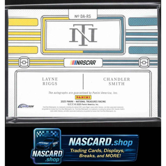 2025 National Treasures Layne Riggs Chandler Smith Dual Auto Holo Silver #/25