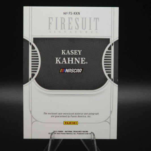 2023 Panini National Treasure Firesuit Signatures Silver Kasey Kahne /49 - NASCARD.shop
