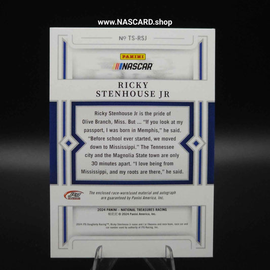 2024 National Treasures Treasured Swatches Holo Gold Ricky Stenhouse Jr. /10 - NASCARD.shop