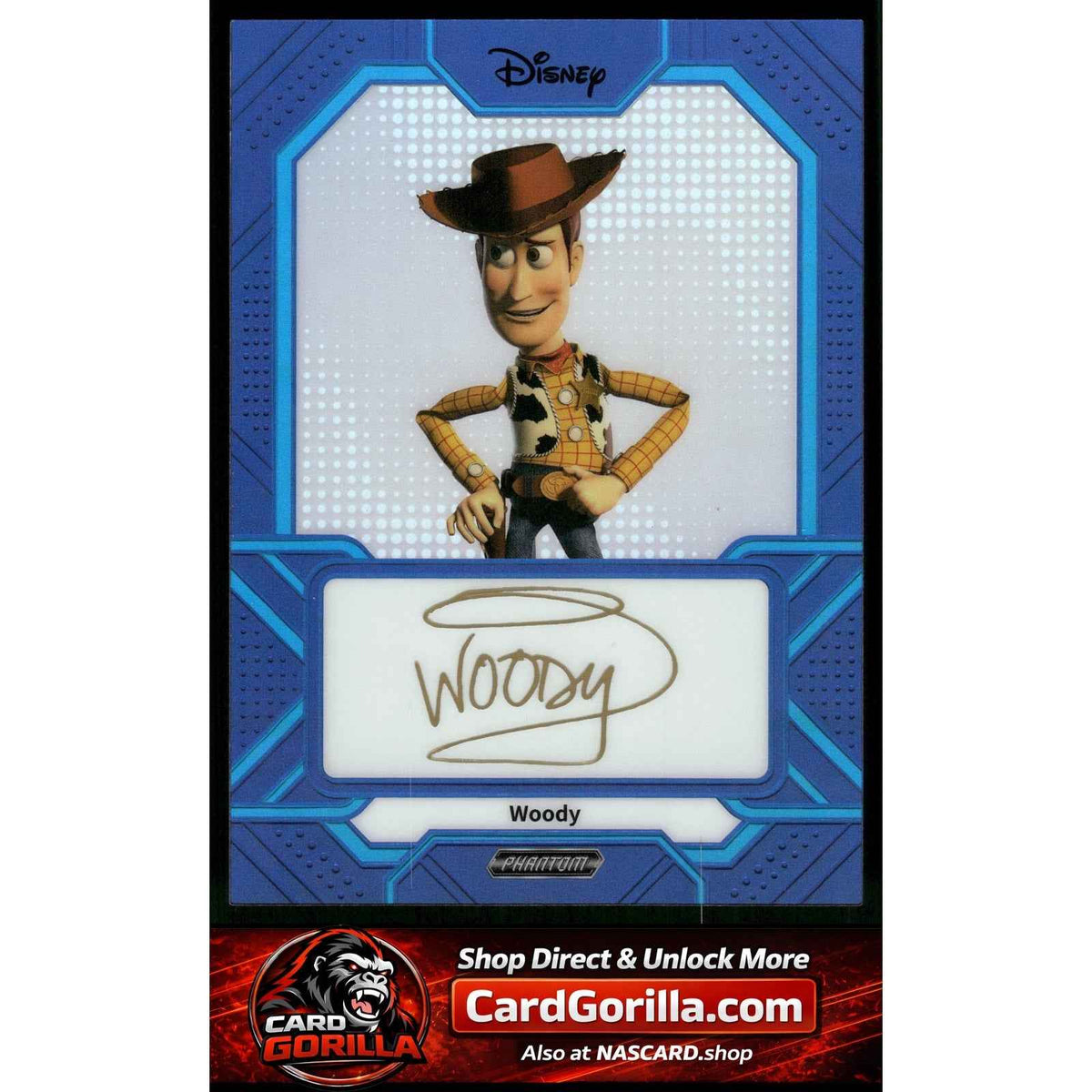 2025 Kakawow Phantom Disney #PD-SBU-40 Woody Signature Blue #/175
