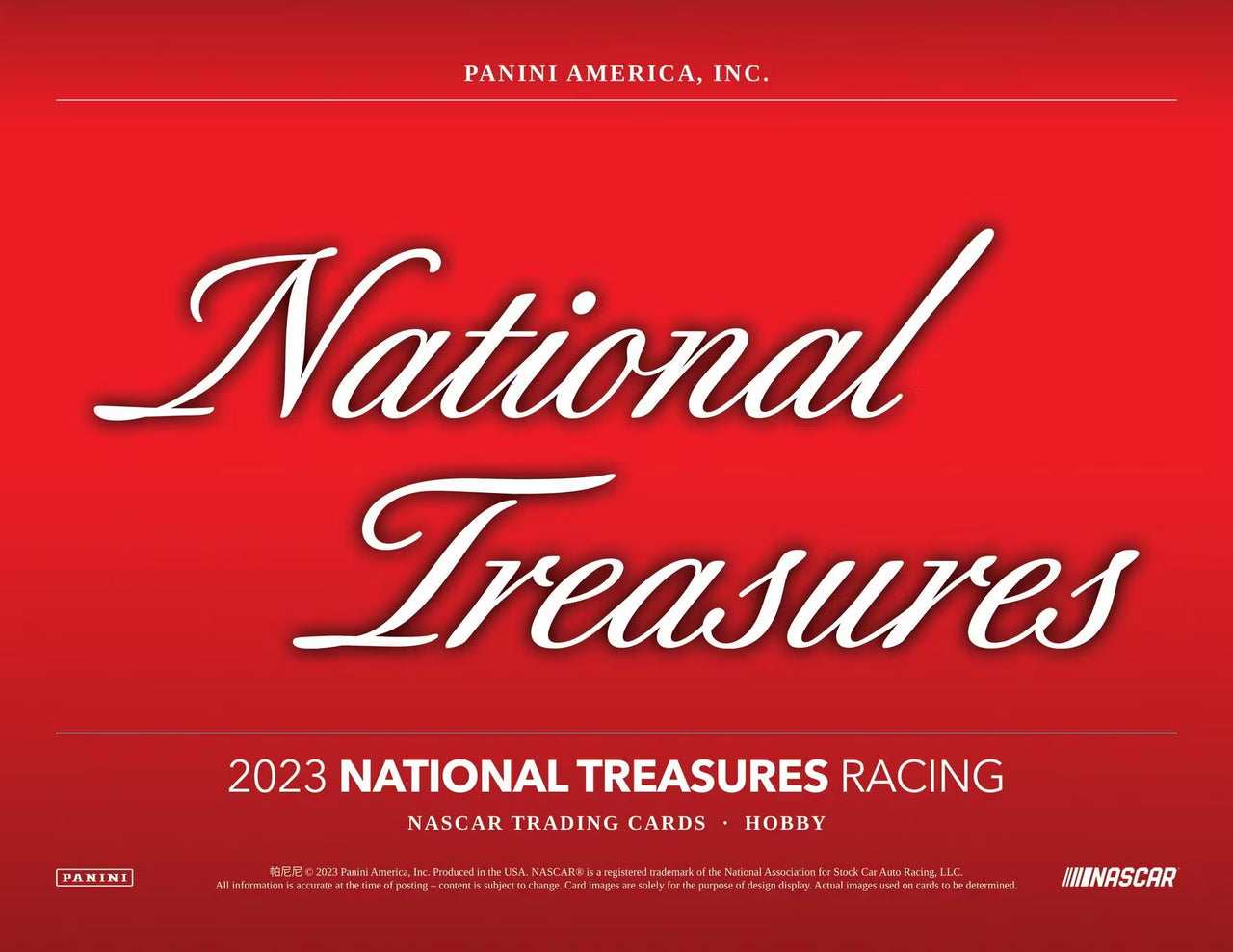 2023 National Treasures Racing Hobby Box