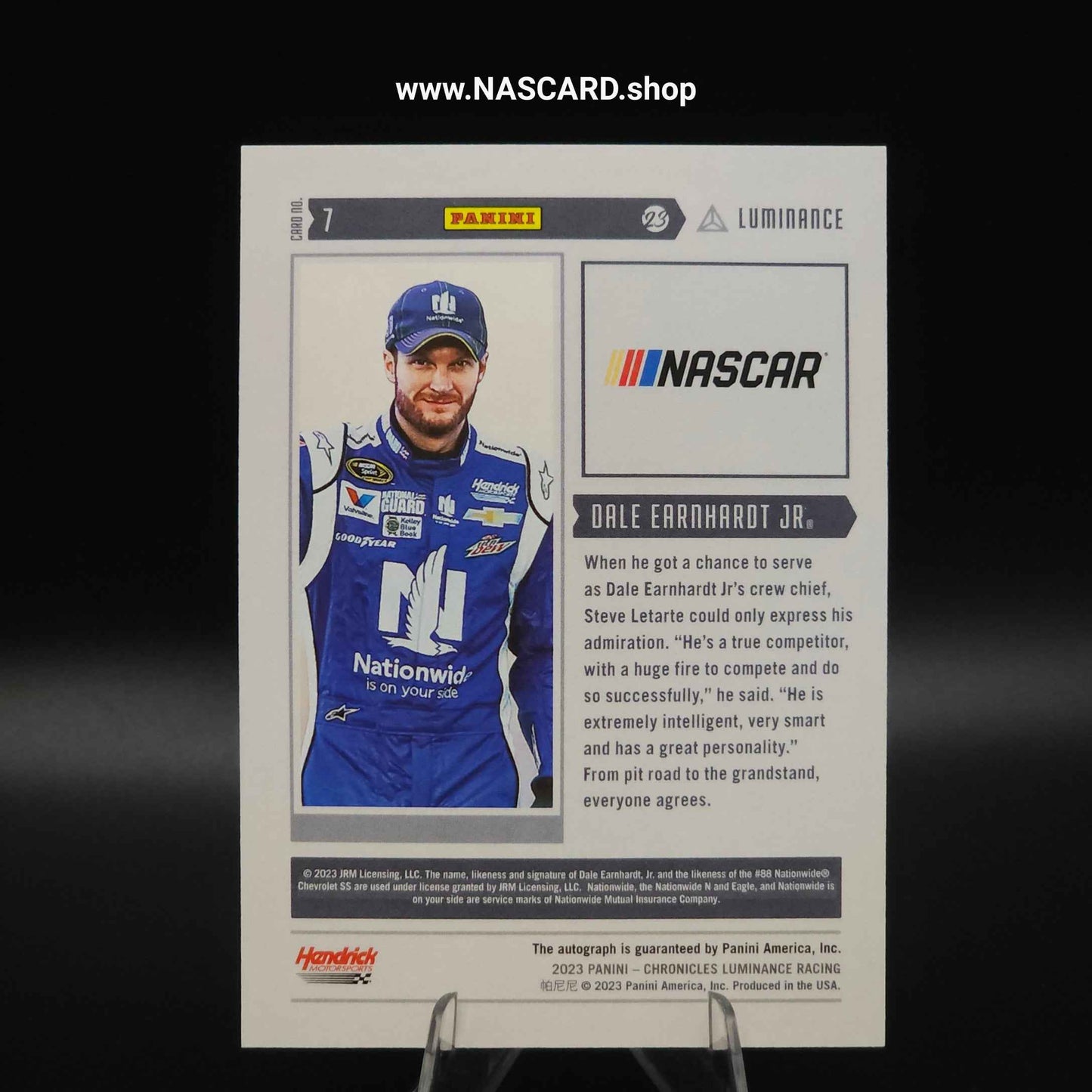 2023 Panini Chronicles Luminance Autographs Gold 08/10 - NASCARD.shop