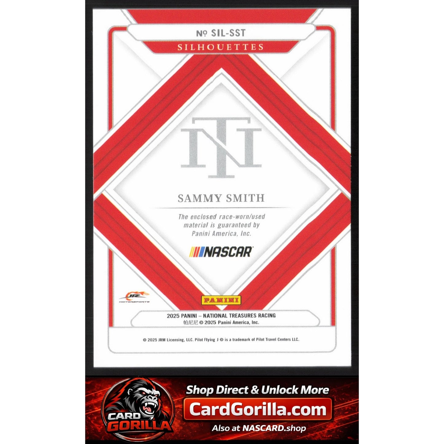 2025 Panini National Treasures #SIL-SST Sammy Smith Silhouettes Holo Silver #/30