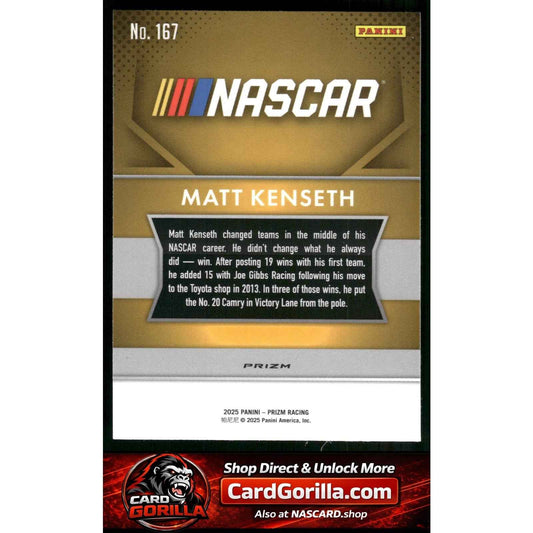 2025 Panini Prizm #167 Matt Kenseth White Sparkle