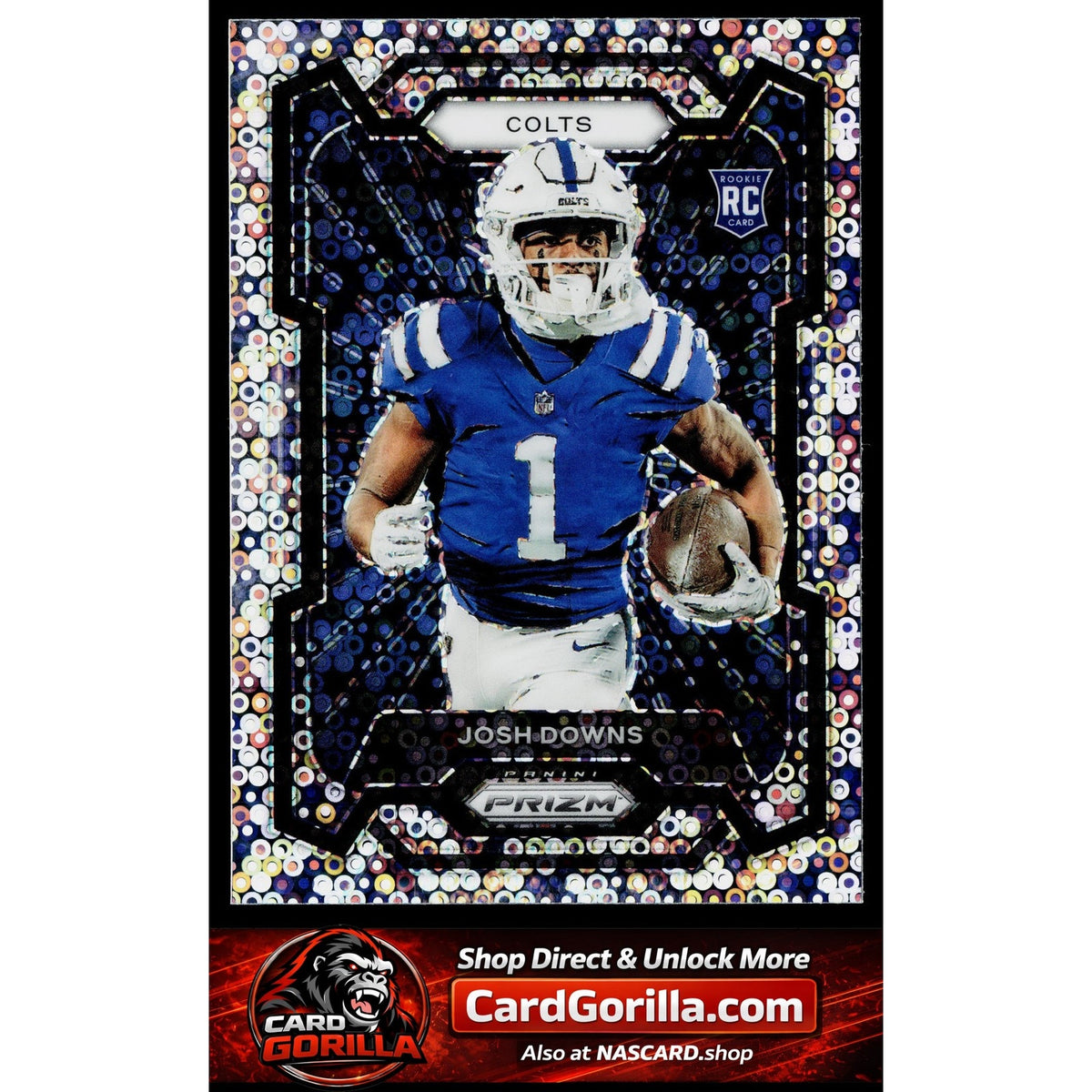 2023 Panini Prizm #310 Josh Downs Rookie Variations Prizms No Huddle