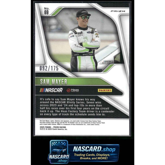 2025 Panini Prizm #69 Sam Mayer Red Power #/175