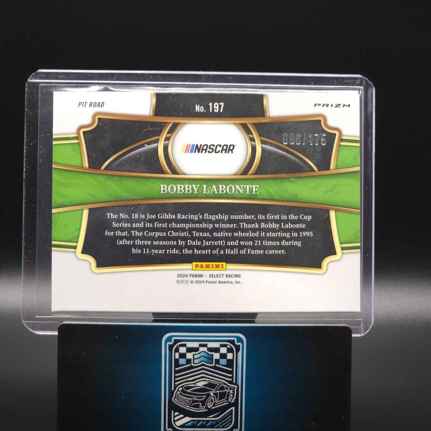 2024 Panini Select - Pit Road Blue Prizm #197 Bobby Labonte /175 - NASCARD.shop